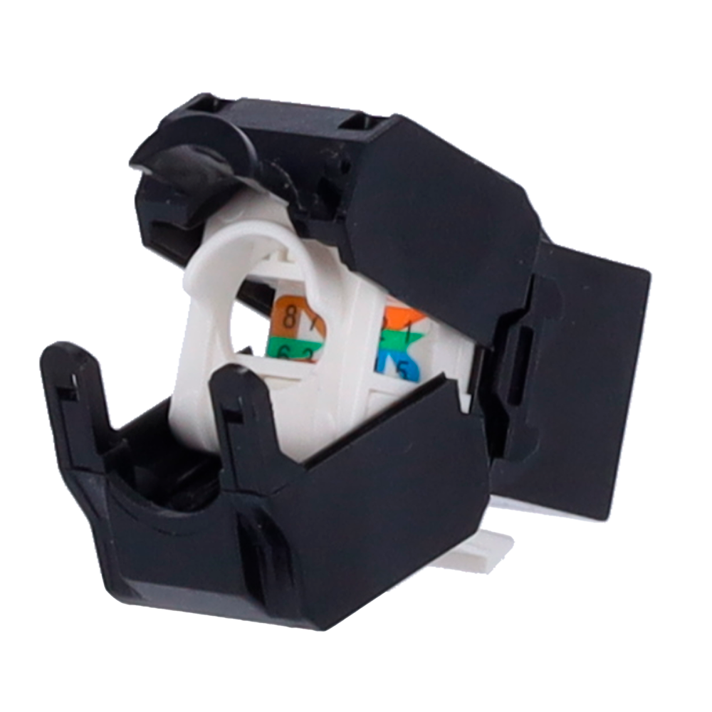 Conector para cables UTP – Conector salida RJ45 (KS6A-TL180-BK)
